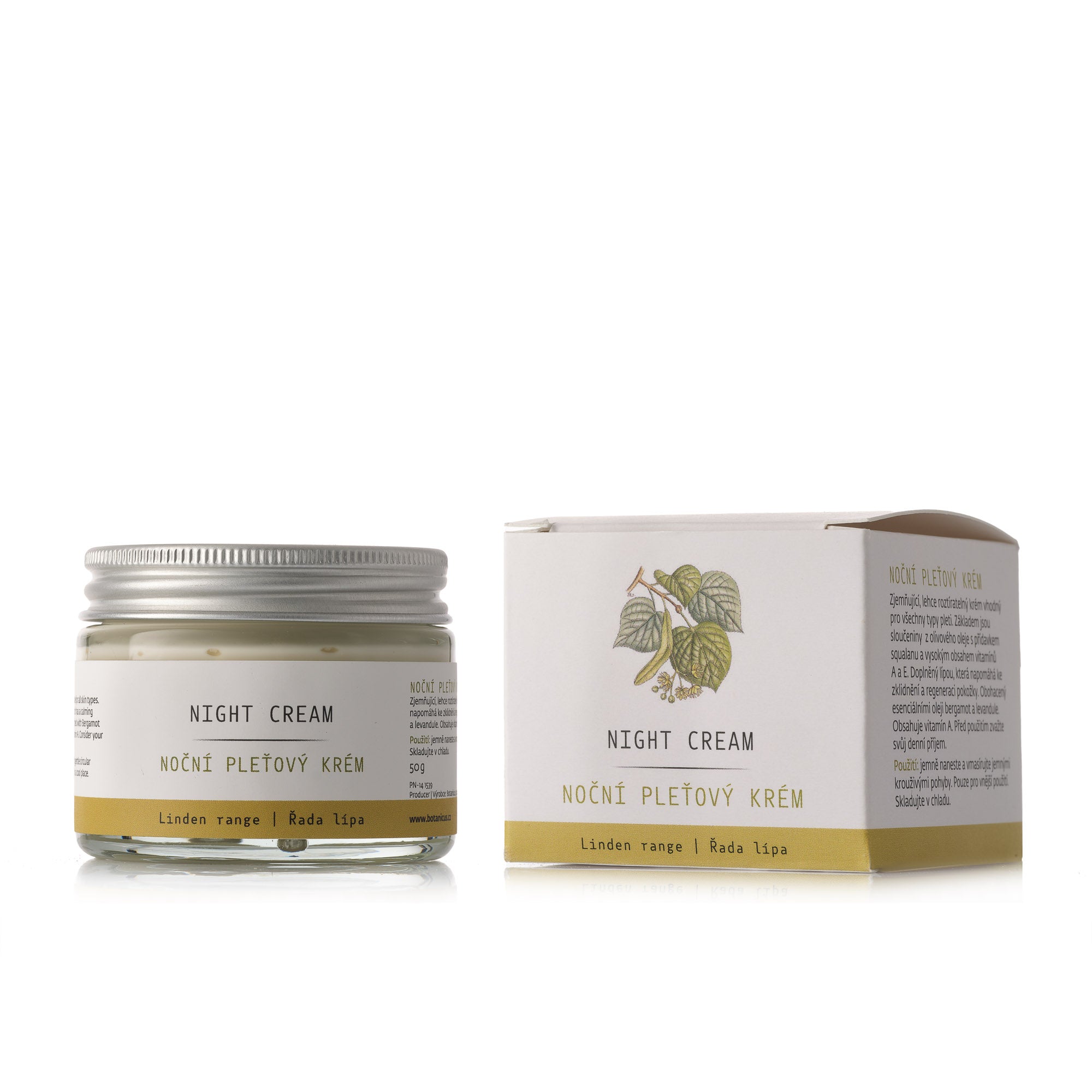 Linden Regenerative Night Cream with Vitamin A & E (50g