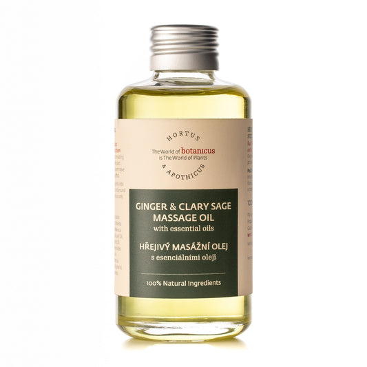 Warming Massage Oil - Ginger & Clary Sage (100ml)