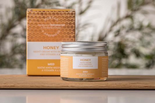 Honey Night Cream with Beeswax and Vitamin A & E (50g)