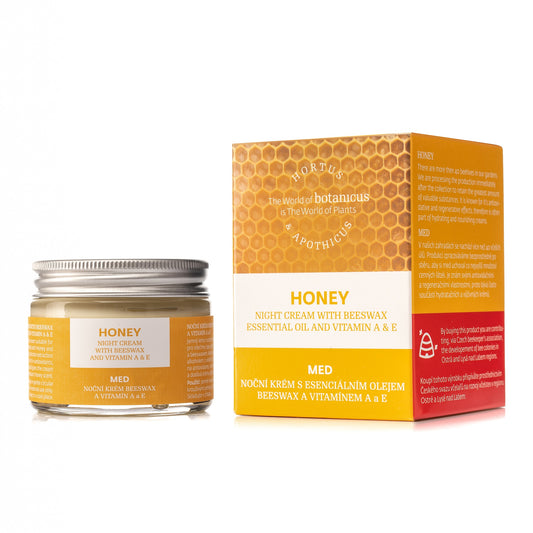 Honey Night Cream with Beeswax and Vitamin A & E (50g)
